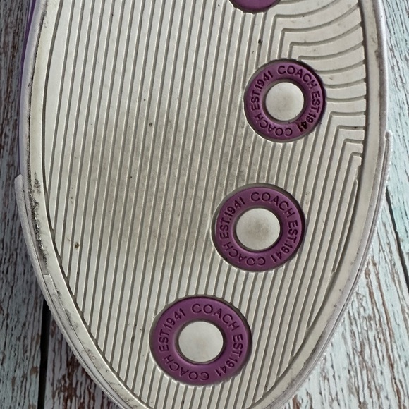 👟Lilac Coach Sneakers - Size 9,5B👟 - Picture 8 of 16